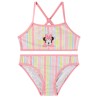 Maillot de bain 2 pièces rayé à print Minnie Disney fille