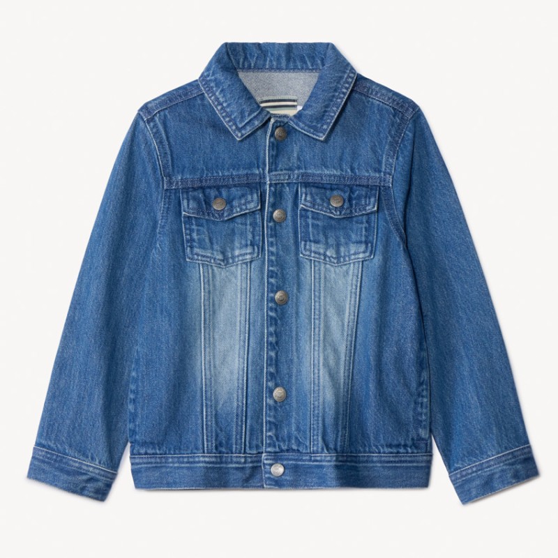 Veste en jean effet délavé garçon