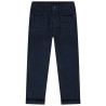 Pantalon slim uni effet crinkle garçon