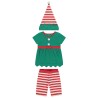 Set pyjama ludique lutin de Noël fille