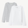 Lot de 2 maillots de corps manches longues garçon