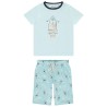 Set pyjama 2 pièces t-shirt + short fantaisie surf garçon