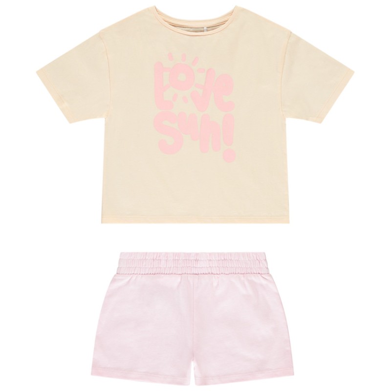 Ensemble 2 pièces avec t-shirt oversize printé fille