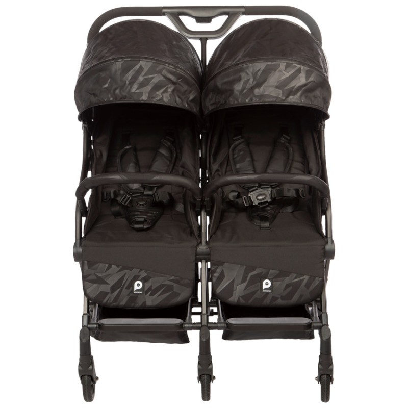 Poussette double premium Aria Twin - Noir