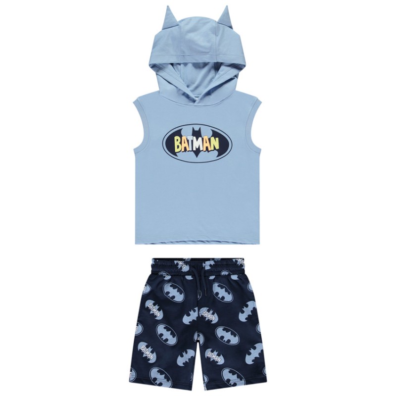 Ensemble avec débardeur à capuche ludique Batman Warner pour