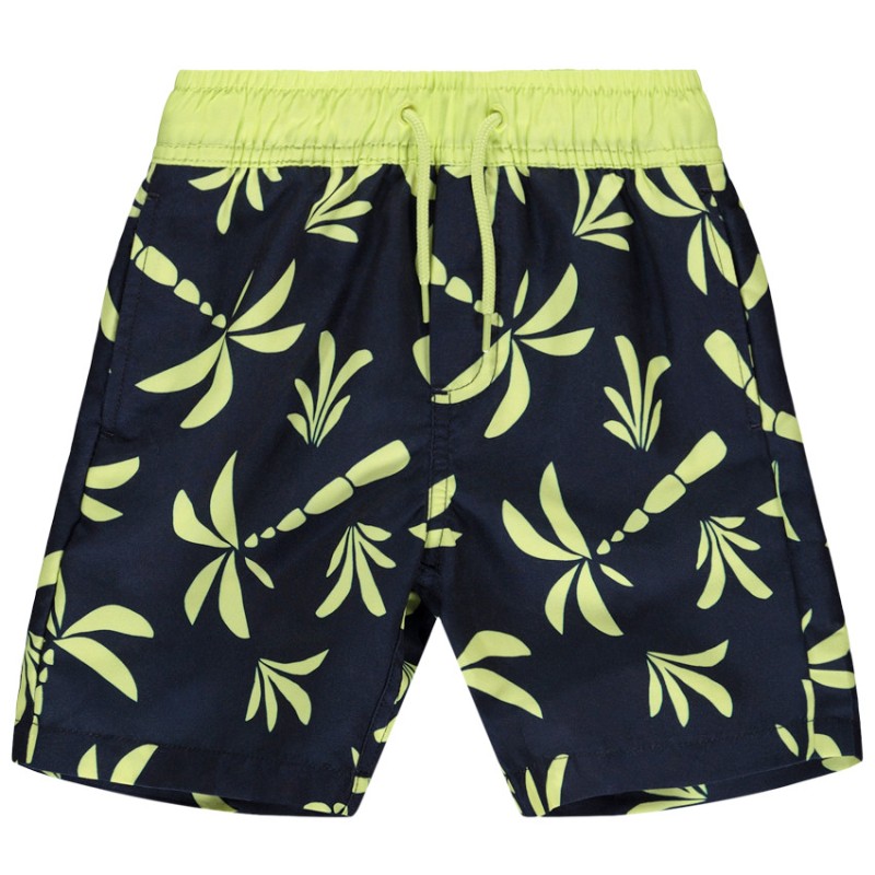 Short de bain long imprimé palmier pour garçon