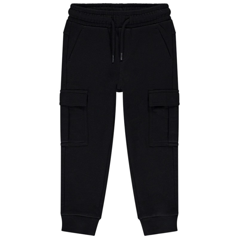 Jogging molleton uni à poches cargo garçon