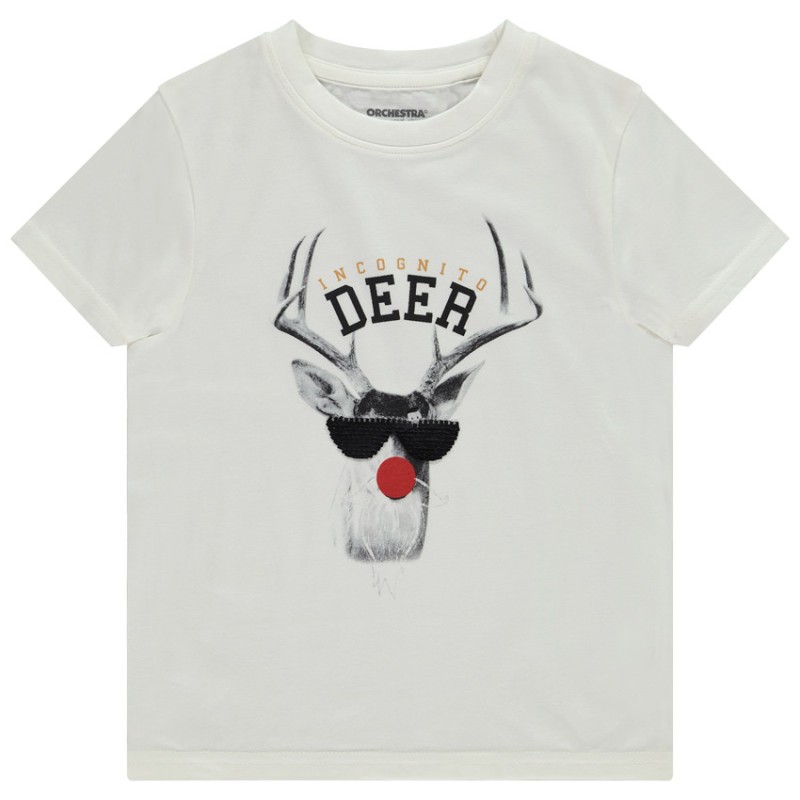T-shirt manches courtes fantaisie avec sequins magiques pour