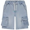 Bermuda effet denim avec poches soufflées et embossage fanta