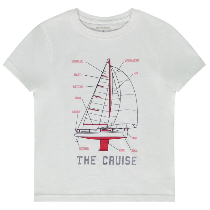 T-shirt manches courtes print fantaisie pour garçon