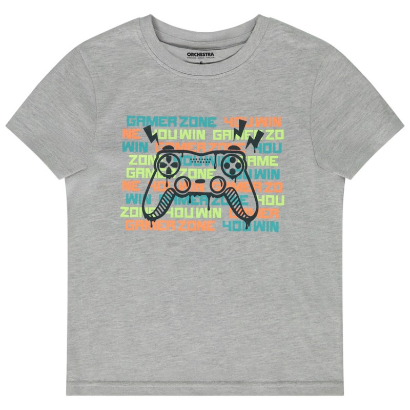 T-shirt manches courtes print fantaisie pour garçon