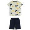 Ensemble t-shirt manches courtes imprimé dinosaure + short p