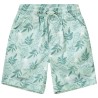 Bermuda en coton imprimé feuilles pour garçon