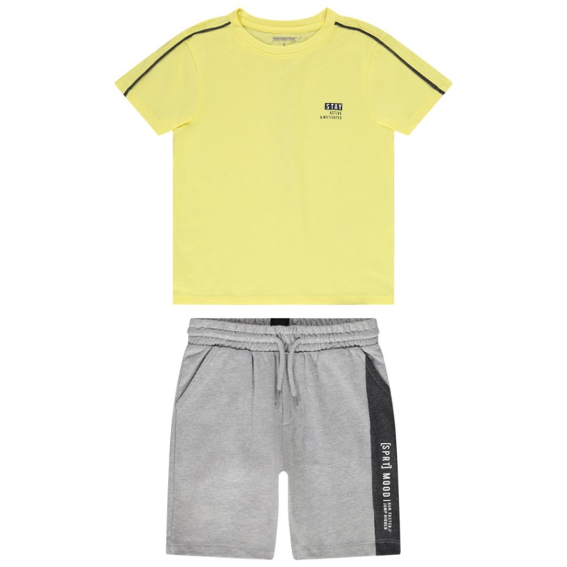 Ensemble 2 pièces en jersey t-shirt manches courtes + bermud