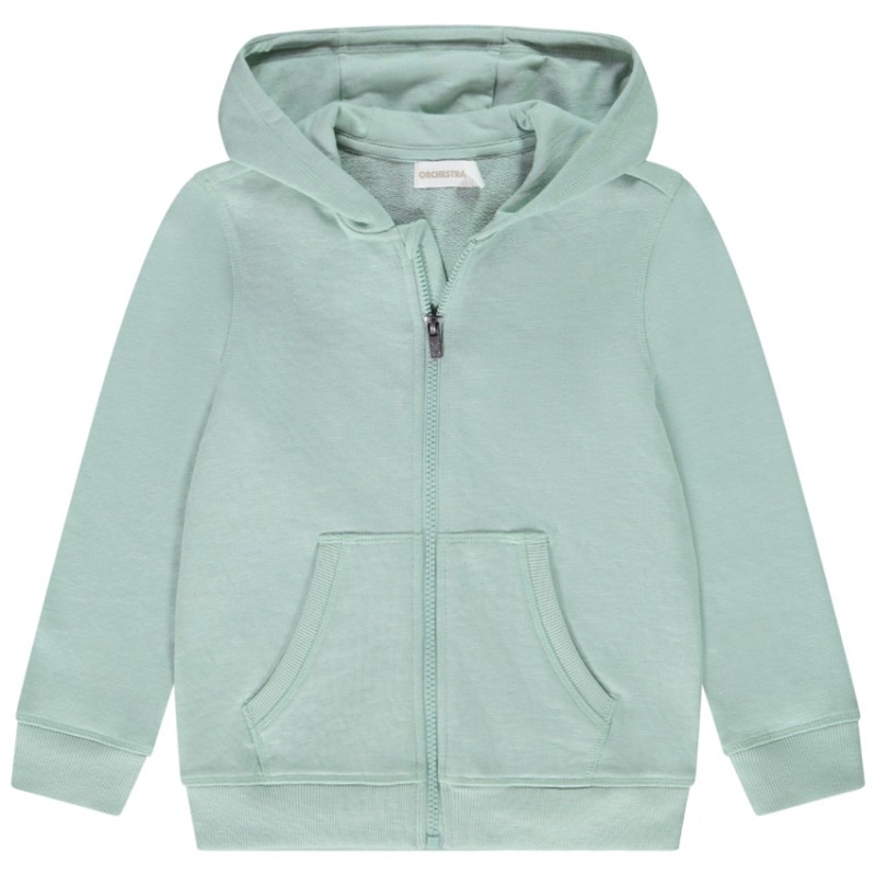 Gilet à capuche molletonné avec poche kangourou pour garçon