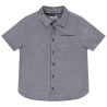 Chemise manches courtes en coton avec poche plaquée pour gar