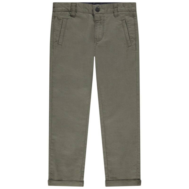 Pantalon chino uni en coton pour garçon