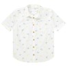 Chemise manches courtes imprimé masques/palmiers pour garçon