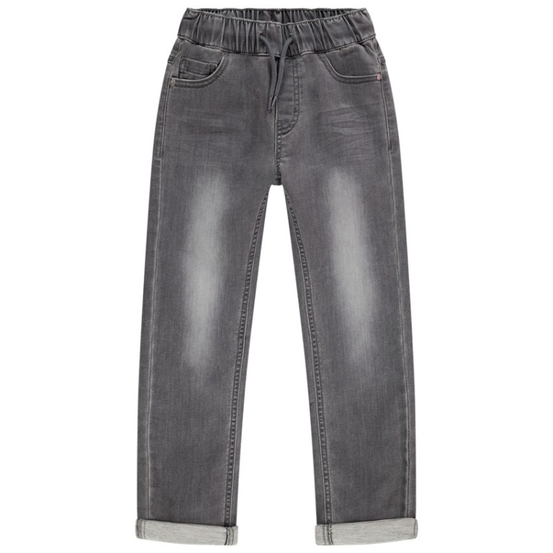 Jean effet délavé à taille élastiquée pour enfant garçon