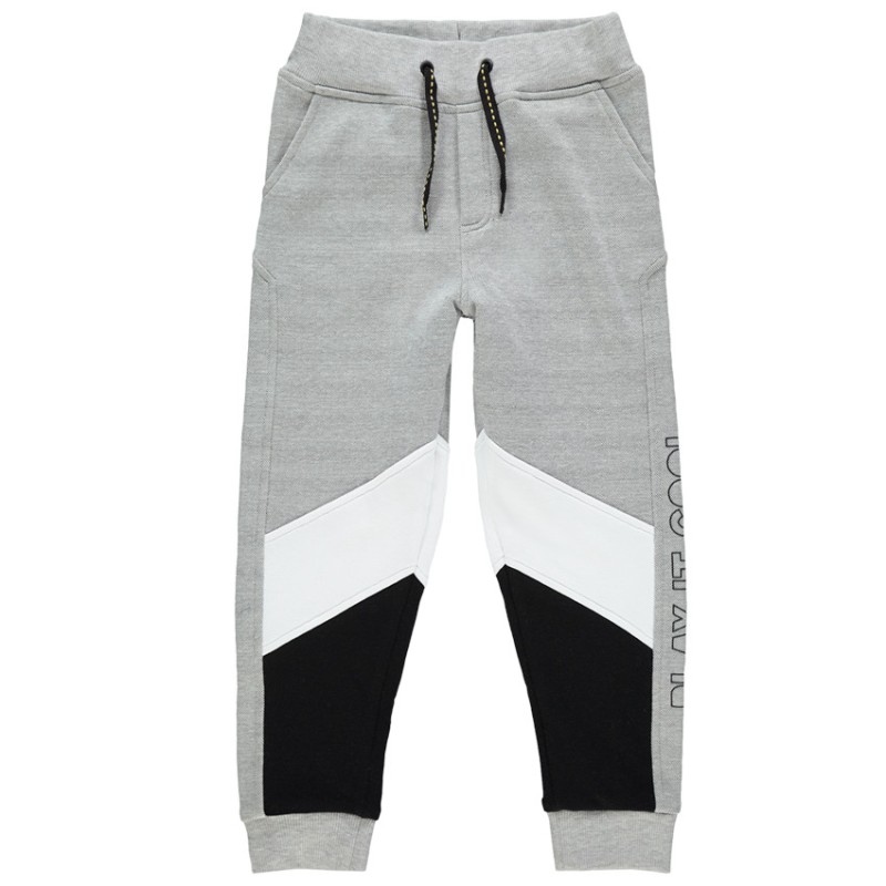 Pantalon de jogging en molleton tricolore pour enfant garçon