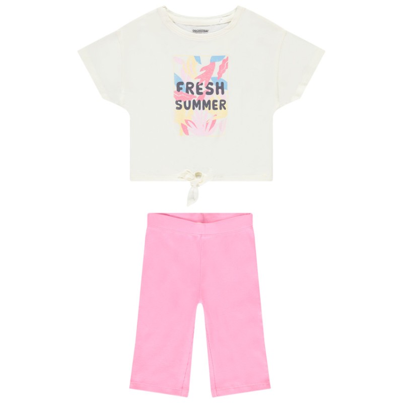 Ensemble 2 pièces en jersey avec print pailleté pour fille