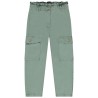Pantalon cargo en toile finition volantée fille