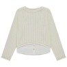 Pull en tricot effet 2 en 1 avec chemise pour fille