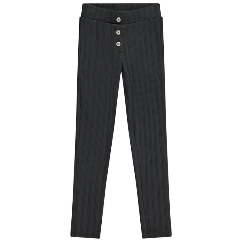 Legging côtelé en maille pointelle pour fille