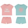Lot de 2 pyjamas courts 2 pièces en jersey fille