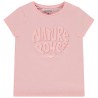 T-shirt manches courtes print cœur pour fille
