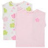 Lot de 2 t-shirts manches courtes forme boîte fille