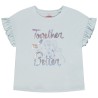 T-shirt manches courtes print irisé Reine des Neiges Disney 