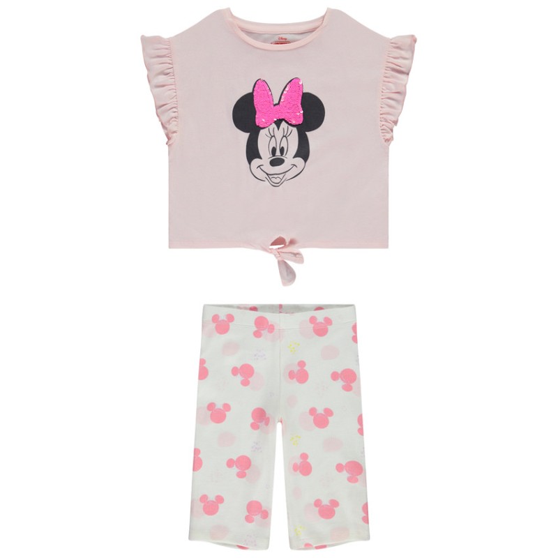 Ensemble 2 pièces Minnie Disney avec sequins magiques pour f