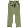 Pantalon paperbag avec ceinture à nouer pour fille