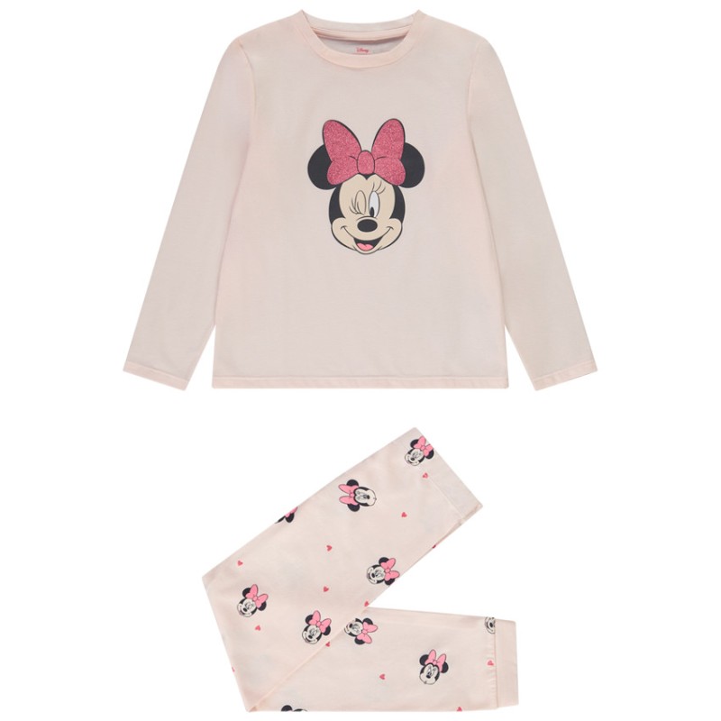 Set pyjama en jersey Minnie Disney fille