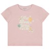 T-shirt manches courtes avec patchs brodés pour fille