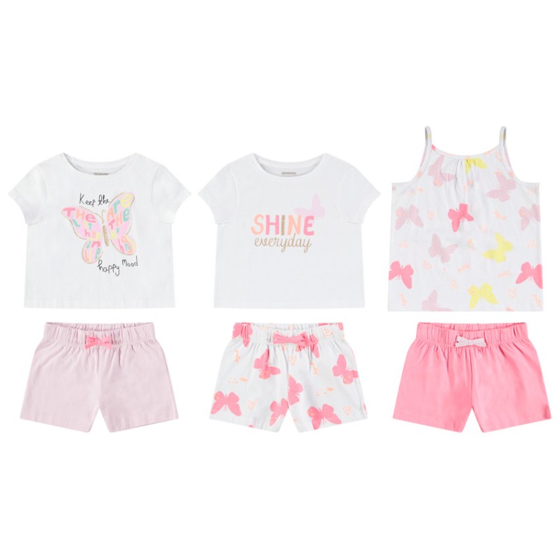 Lot de 3 ensembles 2 pièces en jersey fille