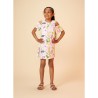 Robe en jersey cloqué imprimé fantaisie pour fille