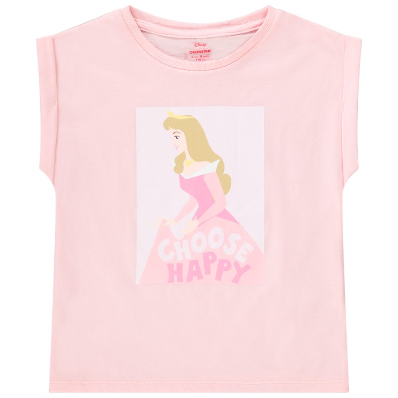 T-shirt manches courtes print Aurore Disney pour fille