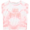 T-shirt manches courtes forme boîte effet tie & dye et puff 