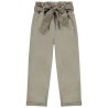 Pantalon paper bag avec ceinture fantaisie pour fille