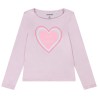 T-shirt manches longues en jersey print fantaisie pour fille