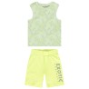 Set pyjama court avec débardeur imprimé palmes garçon