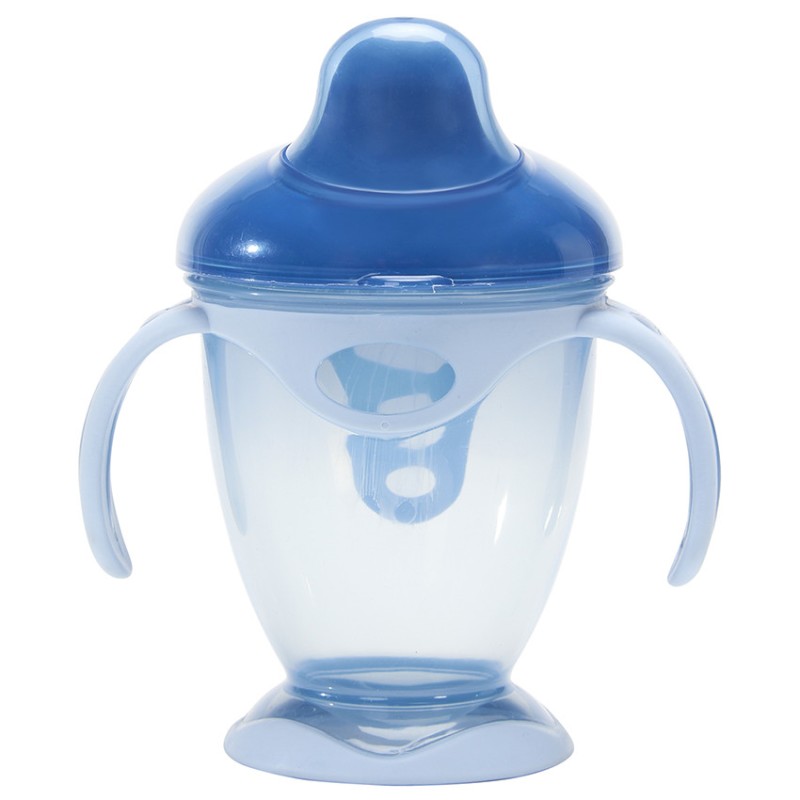 Tasse d'apprentissage à anses 180 ml bleu