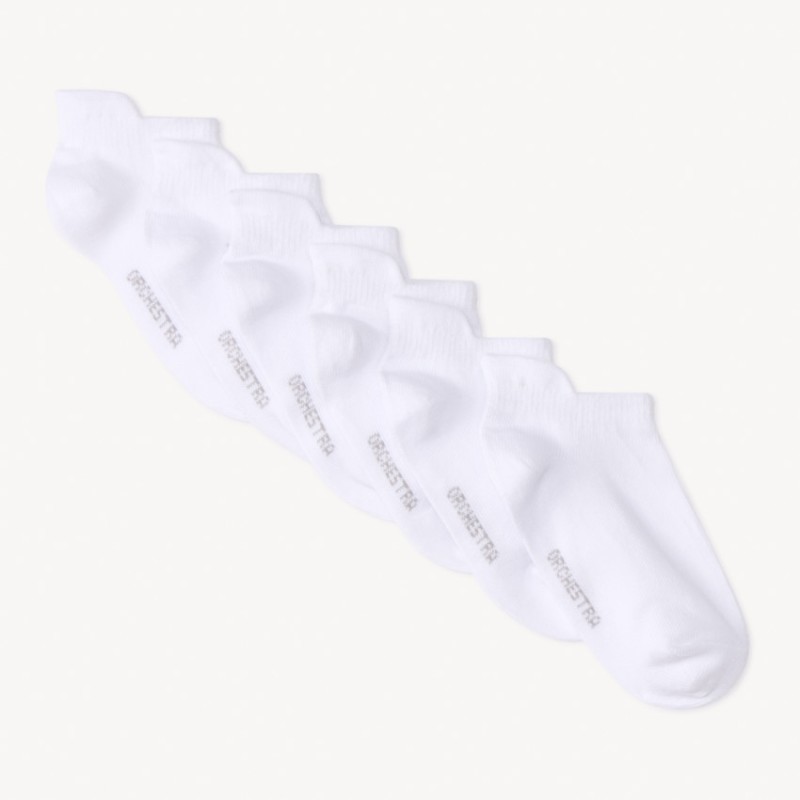 Lot de 6 paires de chaussettes courtes unies pour bébé garço