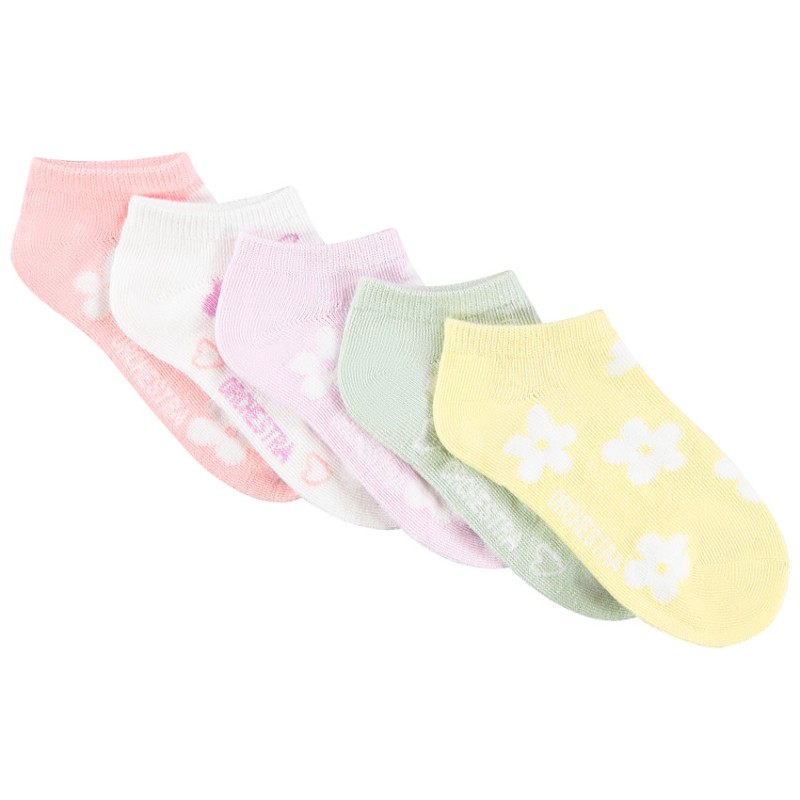 Lot de 5 paires de chaussettes courtes fantaisie fille