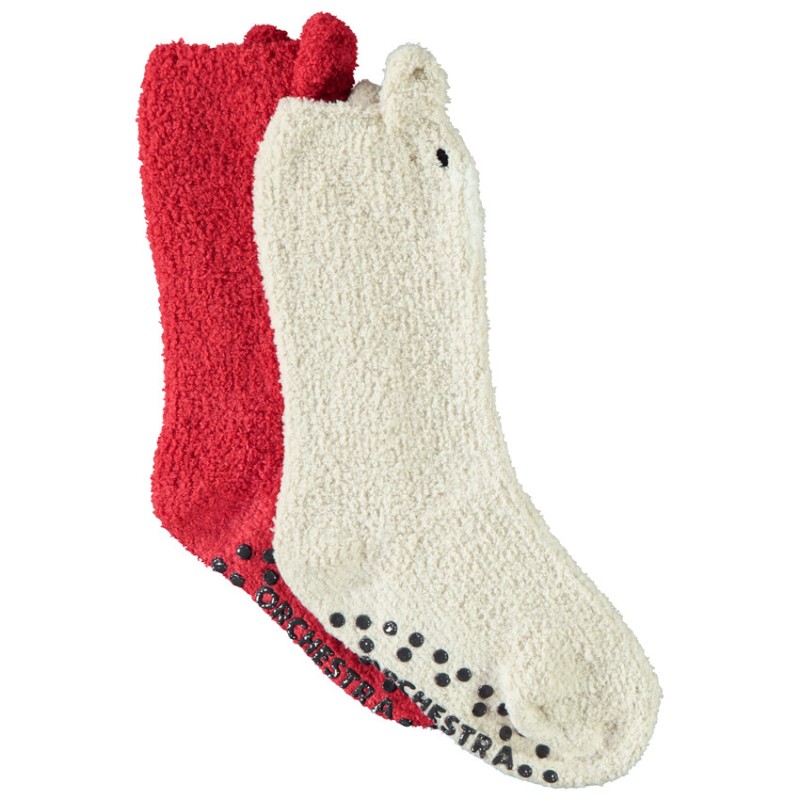 Lot de 2 paires de chaussettes hautes Noël en sherpa pour ga