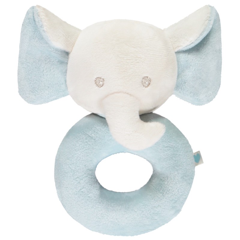 Hochet éléphant en velours pour bébé garçon