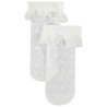 Paire de chaussettes normales effet chiffon fille