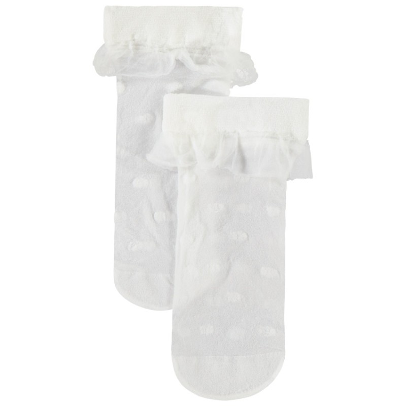 Paire de chaussettes normales effet chiffon fille